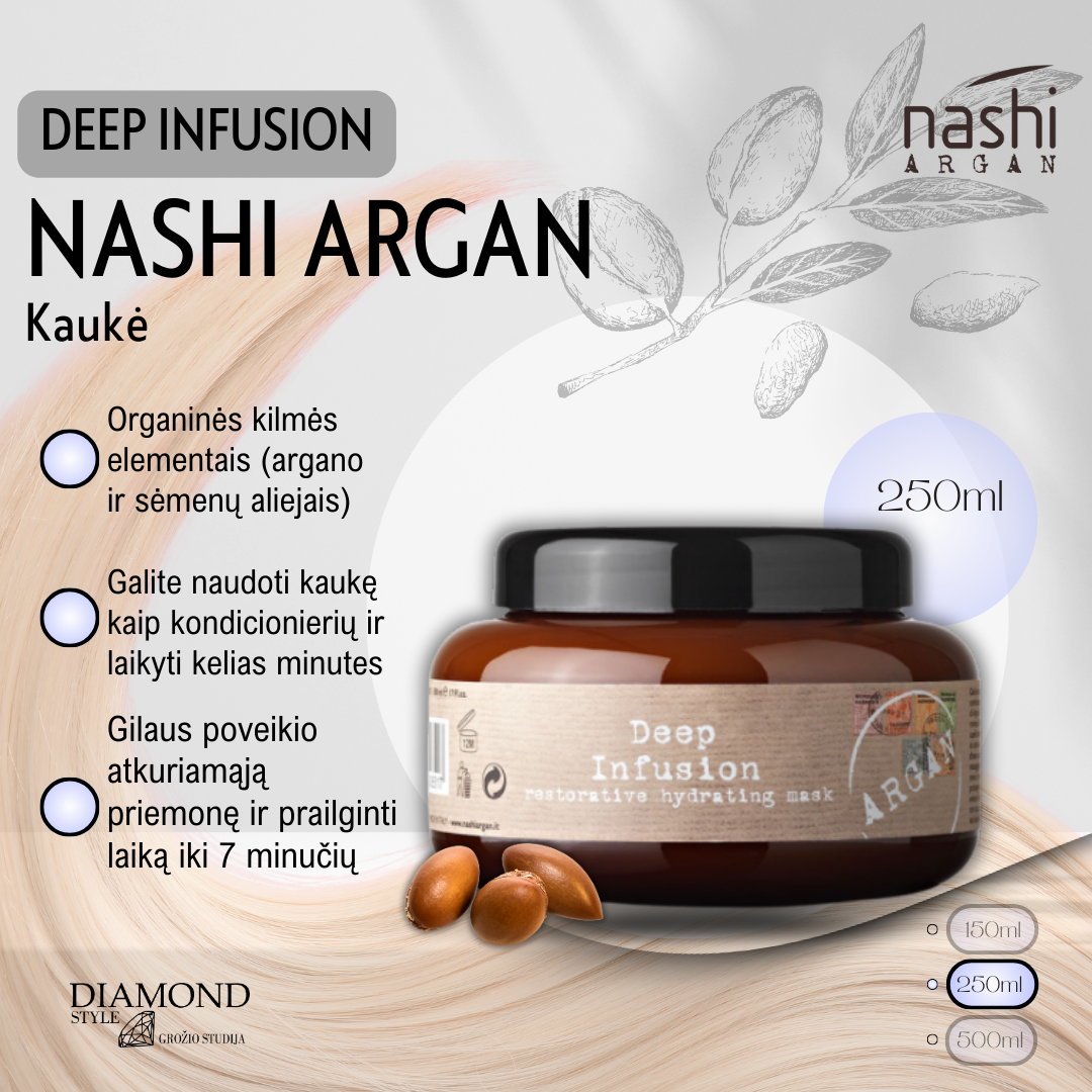 NASHI ARGAN DEEP INFUSION kaukė 250 ml