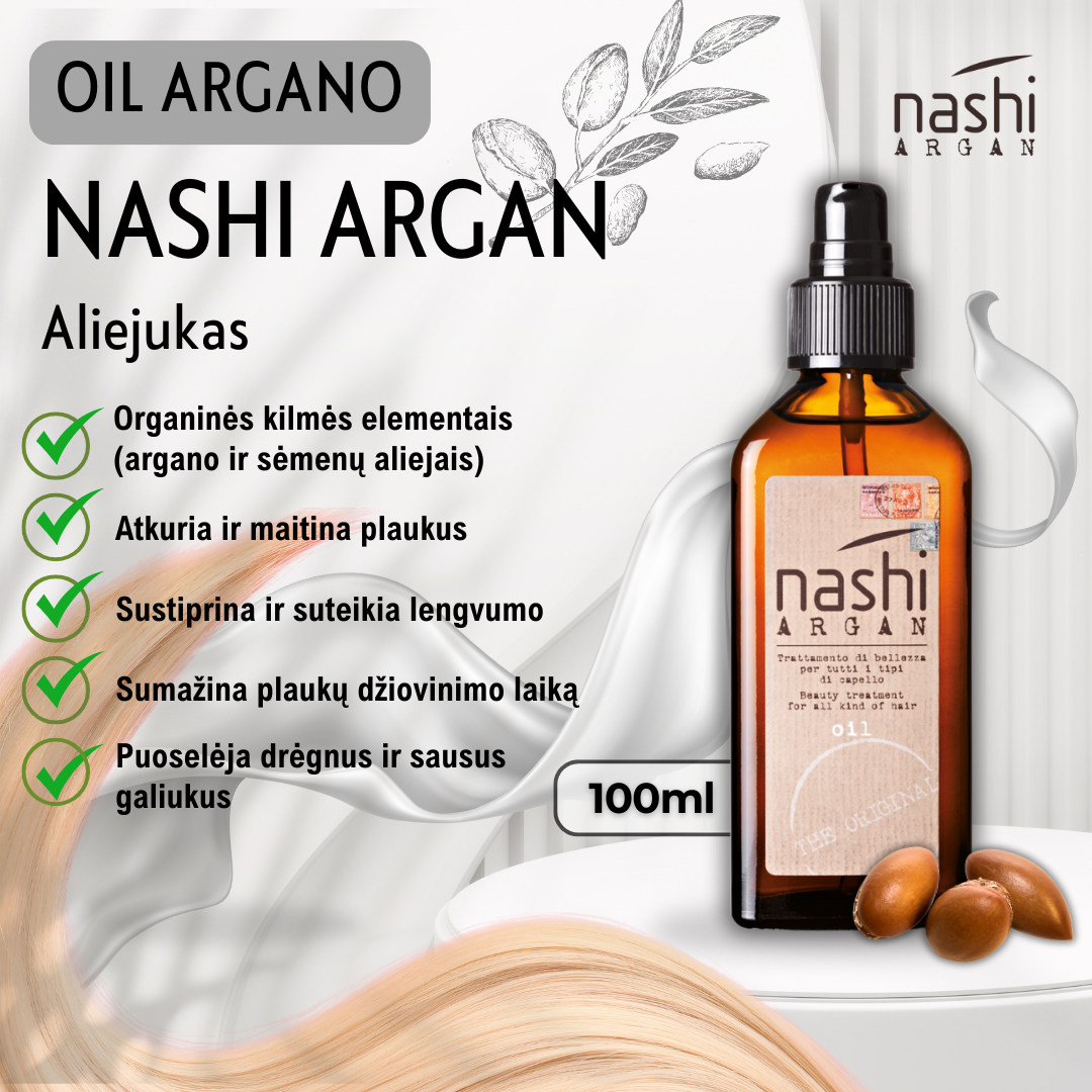 NASHI ARGAN OIL argano aliejukas 100ml