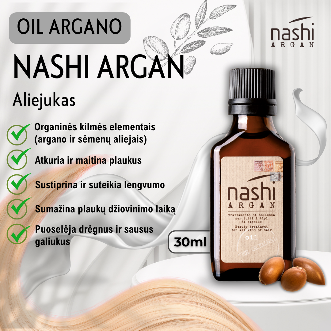 NASHI ARGAN OIL argano aliejukas 30ml