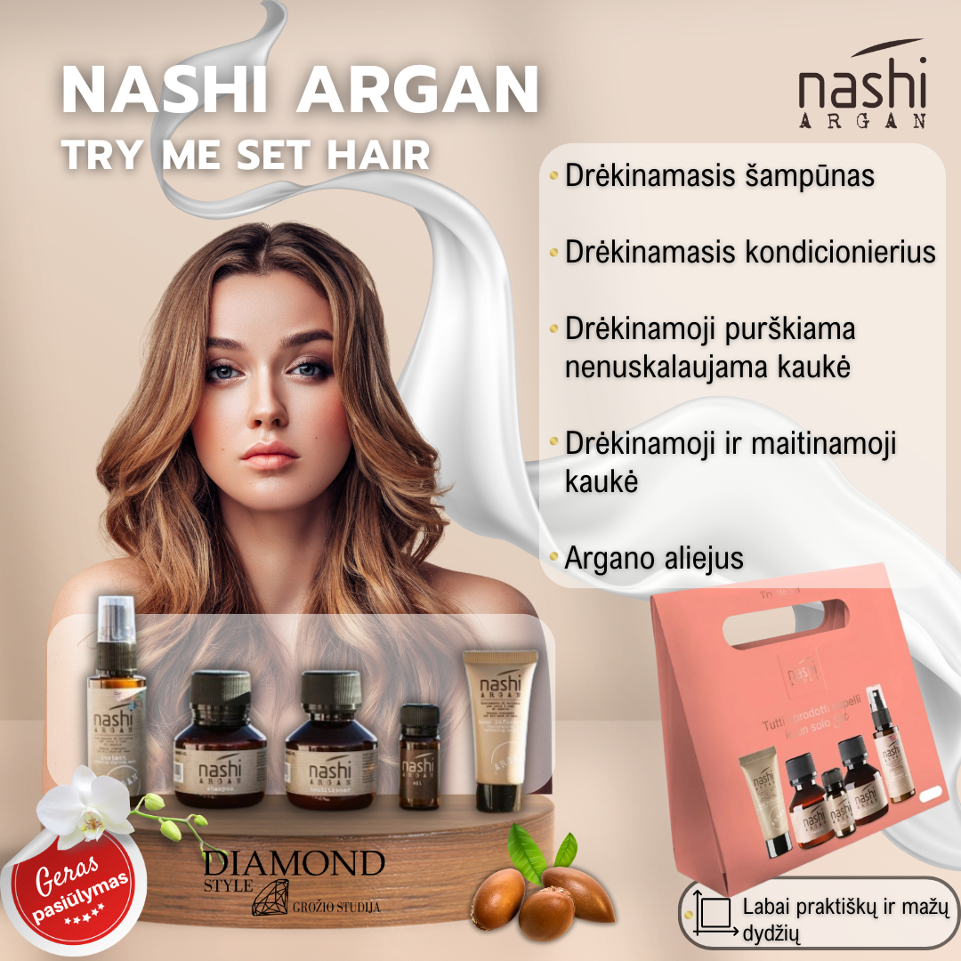 NASHI ARGAN try me set hair