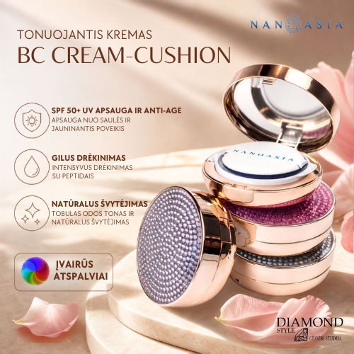 NanoAsia BC tonuojantis kremas – kušonas SPF + 50 (BC Cream-Kuchon SPF + 50), 15g