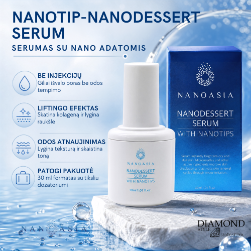 Serumas su nano adatomis “Nanotip-Nanodessert serum”, 30ml